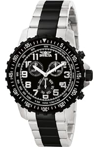 Invicta II Chronograph Black Dial Two-Tone