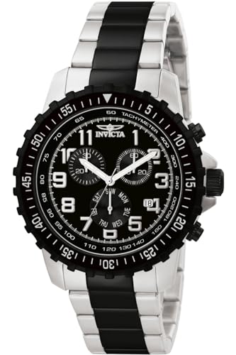 Invicta Men's 1326 Invicta II Chronograph Black Dial Two-Tone Stainless Steel Watch