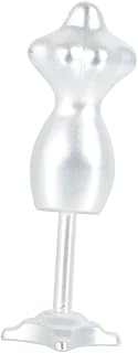 FOYTOKI Mini Suporte De Manequim Cabides Brancos Playset Acessórios Mini Acessórios Suporte De Manequim De Boneca Suporte De Exibição Desmontável Manequim Rack De Manequim Suporte De