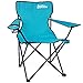 just be. Campingstuhl - Klappstuhl fürs Camping, Angelstuhl mit Armlehne und Getränkehalter in unterschiedlichen Farben - Hellblau