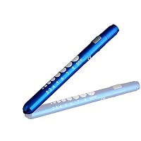 Penna con mini torcia, ideale per le diagnosi mediche, riutilizzabile, con luce LED, per uso domestico, esterno, per dottori, infermieri, soccorritori, 1 confezione, giallo