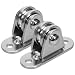 SOLUSTRE 2sets Small Cable Pulleys Silent for Use Stainless Steel Ceiling Mount for Hanging Lamps and Projects