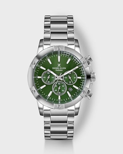 Image of Daniel Klein Metal Men's Green Dial Analogue Watch - Dk.1.14095-7