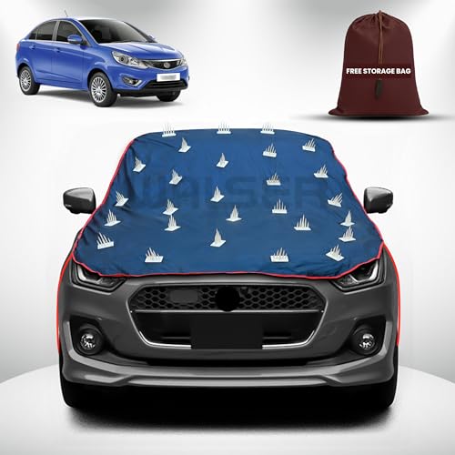 Image of WALSER Spike Car Cover for Tata Zest | Anti-Climb Nail Guard for Dogs & Monkeys | Protects Bonnet, Roof & Dicky | UV, Dust & Snow Protection | Spike Cover with 4 Adjustable Hook