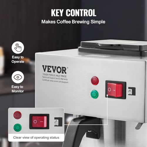 VEVOR 12-Cup 3-Caraffe Brewer