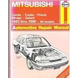  Mitsubishi Automotive Repair Manual: Cordia, Tredia, Precis, Mirage, Galant, 1983 Thru 1993, All Models