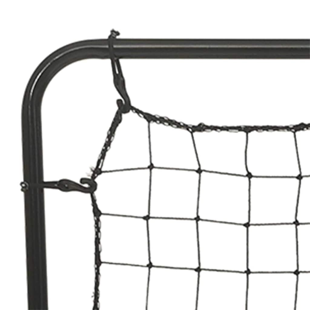 Softball Rebounder stalowa siatka treningowa, 88 x 79 x 137 cm, z taśmą celowniczą i gumowymi taśmami do bramki do piłki nożnej, bramki treningowej, gry podawania, dryblingu, wypoczynku i