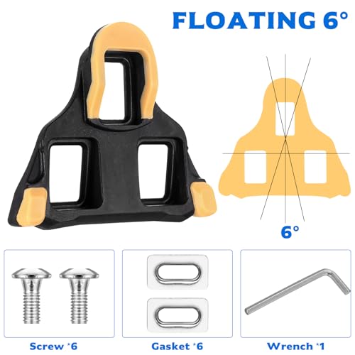 BieMian2 Stück Fahrrad Pedal Stollen für Shimano SPD SL Cleats, Fahrradschuhe Cleats für Shimano SPD Cycling & Rennrad Radrennen Cleat Set Kompatibel mit SPD SL SM-SH10 SM-SH11 SM-SH12 Cleat