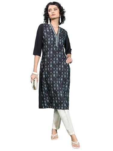Image of Vishudh Women's Kurta | Regular Fit | Trendy Ethnic Top for Everyday Comfort