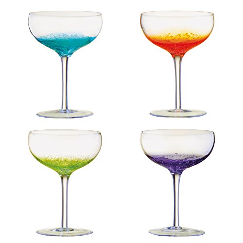 Anton Studio Designs ASD10267 - Platillos para champán, cristal, 350 mililitros