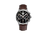 junkers herren armbanduhr bauhaus Ziffern roségolden Junkers Herren-Armbanduhr XL G 38 Chronograph Quarz Leder 69845