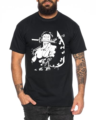 Tee Kiki Zoro Sword - Camiseta para Hombre Sombrero de Paja