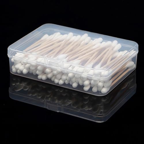 Image of Rectangular Clear Plastic Organizer Storage Box Containers (4.45 x 3.31 x 1.14 inch), Small Plastic Containers Pack of 12