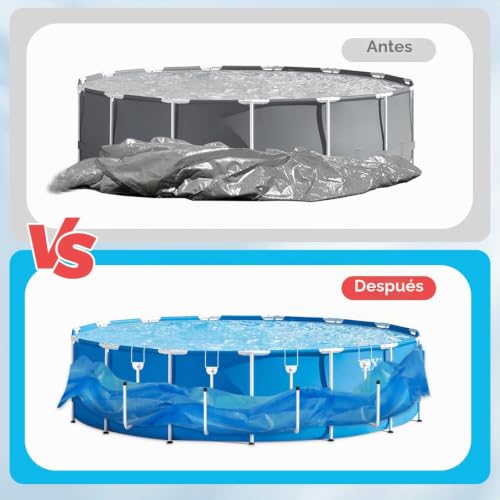 Miniatura 3 de 4 Piezas Percha Para Cobertor Piscina, Cobertor Solar Percha, Ganchos Para Cobertor Solar, Mantenga La Cubierta Solar Techo Fuera Del Suelo, Para Piscinas Elevadas Enmarcadas - Blanco