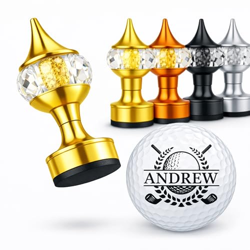 Golf Ball Stamp Personalizer with Case & Waterproof Ink