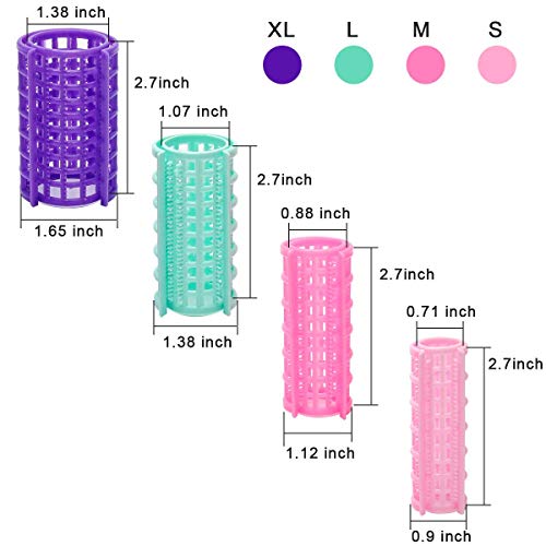 Ahier Hair Roller, 20 Pack Self Grip Roller, 4 Kinds Hairdressing Curlers For Diy Or Hair Salon (Barrel Type) (Barrel Type) #TOP3