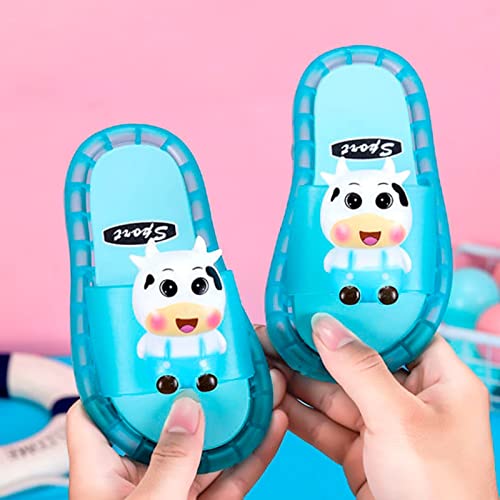 Toddler Girls Boys Light Up Slippers 2025 Summer Stylish Cute 𝐂artoon Animal Luminous Slides Kids Slippers Toddler Girl3