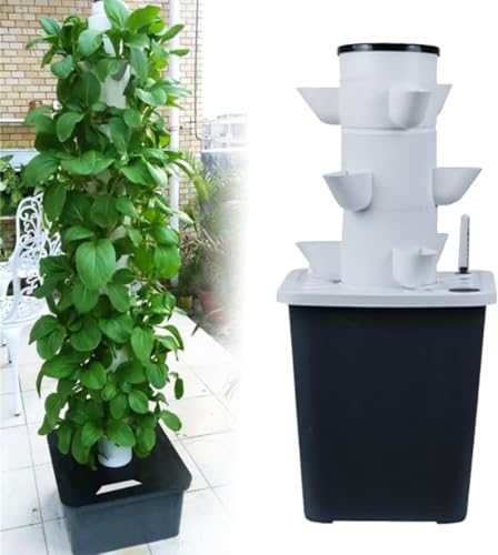CYXMEI Hydroponic Growing System for Indoor Herbs, Fruits, and Vegetables, Aeroponic Tower Garden...