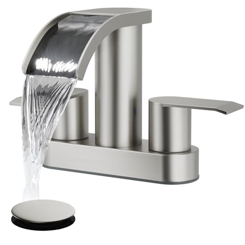 gotonovo Brushed Nickel Waterfall Faucet
