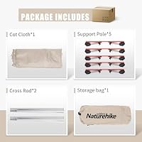 Naturehike Campingbett Ultraleichtes Feldbett Tragbares Klappbett für Erwachsene Schlafen Belastbarkeit bis 150kg Campingliege für Zelten Wandern Home Rucksackreisen Büro-Mittagspause-Bett – Ansicht 9