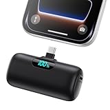 Mini Portable Charger Power Bank for iPhone 17/16/15 Series, 5000mAh PD USB C Cell Phone Portable Power,Travel Essentials Battery Pack for iPhone 17/17 Air/16/16 pro/15 Series/Android/Samsung Galaxy