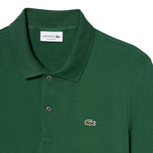 Image of Lacoste Men's Regular Fit Cotton Pima Polo Shirt, Green, X-Small