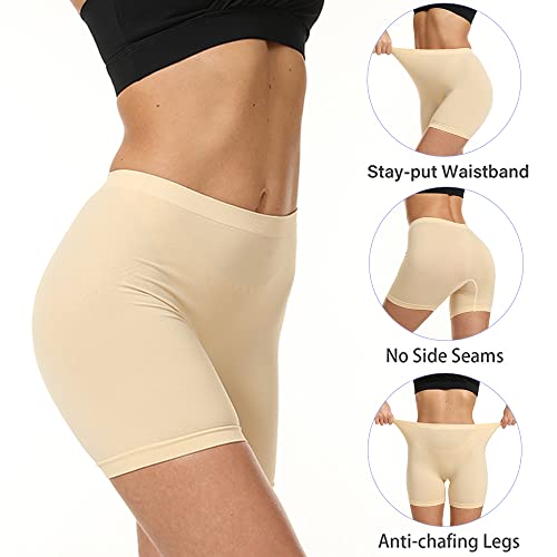 LALESTE Slip Shorts Womens Under Dress Seamless Smooth Anti Chafing Bike Shorts Boy Shorts Underwear Boxer Briefs2