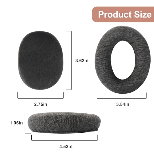 HD600 Ear Pads compatibles con Sennheiser HD650, HD660S, HD600, HD545, HD525, HD535, reemplazo de almohadillas de oído para auriculares X HD6XX, HD58X, HD580, HD565 Jubilee, tela de terciopelo mejorada miniatura 6