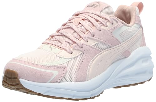 PUMA Women's Hypnotic Leather Shoes, Black-Warm White-Alpine Snow, 7