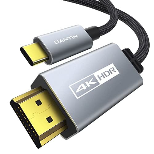 UANTIN USB-C to HDMI Cable 4K@60Hz [Braided, High Speed] 6.6FT ...