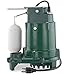 Zoeller Pro Series 1052 w/ Non-Clogging Vortex Impeller, Moves 48 Gallons Per Minute, 1/3HP 115-Volt Cast Iron Submersible Sump Pump