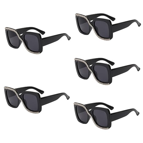 Lunettes de soleil vintage femme lot de 5 pour look rétro et protection solaire stylée