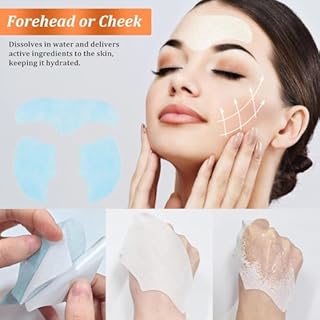 Collagens Film Mask, Set di 3 scatole solubili per collagene maschera, Nutriente Nano Melting collagene Film cerotto, collagene idrolizzato, Riduce le rughe Adatto per tutti i tipi di pelle