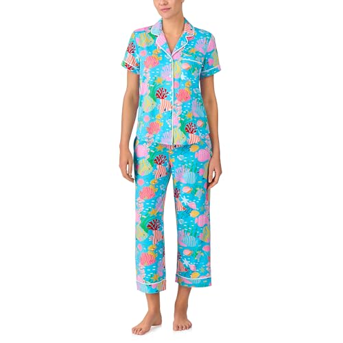 Image of kate spade new york Women's Kate Spade New York Women's Cropped Pant Pj Set