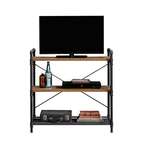 Sauder Iron City Anywhere Console, For Tvs Up To 32", Checked Oak Finish #TOP7