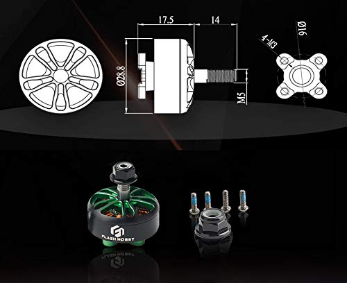 Flash Hobby Arthur 2306.5 Brushless Motor 1400Kv 3-6S Ultralight Build Drone Motor For Rc Drone Fpv Quadcopter Rc Airplane Fixed-Wing #TOP1