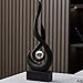 XYQXYQ Modern Abstract Art Table Decoration,Resin Flame Statue Modern Black Centerpiece Ornaments for Living Room Great Gift Idea Home Decor,Collectibles
