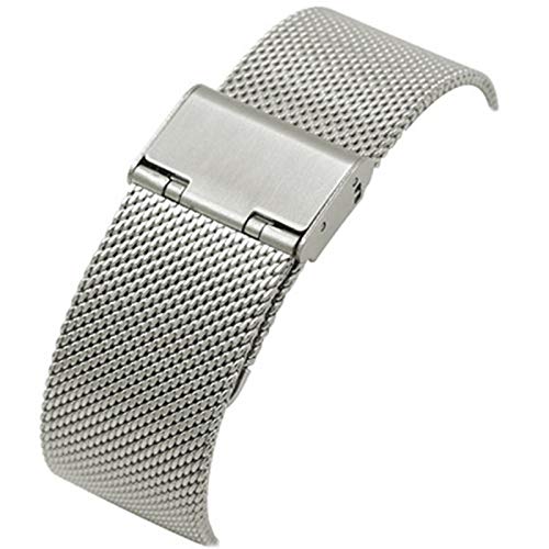 Bracelet de montre tissé en acier pour sublimer vos tenues de bureau et de soirée