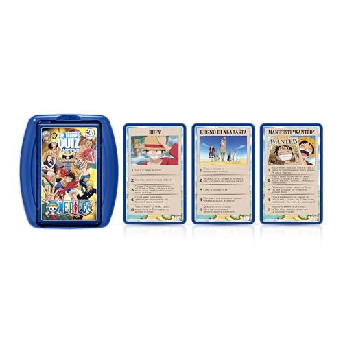 Top Trumps One Piece: Juegos de Preguntas - Cuestionarios de curiosidades - Juegos para niños - Grandes Juegos de Viaje y Viajes por Carretera - Juegos Familiares para niños y Adultos 2+ Jugadores