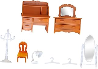 TOYANDONA 1 Conjunto De Móveis Simulados Cômodas De Espelho Infantil Para Crianças Miniaturas Playhouse Cabide Em Miniatura Móveis Infantis Cômoda Em Miniatura Cômoda Em Miniatura Modelo De
