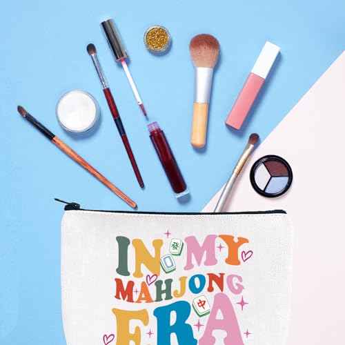 Mahjong Makeup Bag Board Game Gift Mahjong Player Gift Mahjong Lover Mahjong Player Gift Gambling Cosmetic Bag (IN MY MAHJONG)2