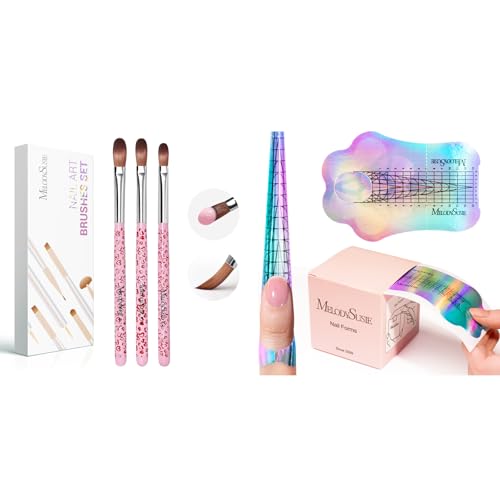 Set de 3 Brochas para Uñas Acrílicas MelodySusie miniatura 1
