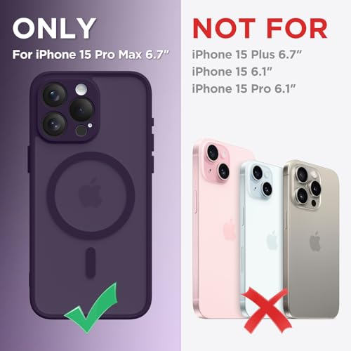 CAPRARO Magnetic iPhone 15 Pro Max Case, MagSafe Compatible, Full Camera Protection, 14FT Drop Protection, Shockproof - Image 2