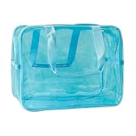 Transparent Storage Bag This clear bag made of PVC material allows you to see the contents at a glance. DURABLE CONSTRUCTION The reinforced stitching and durable material ensure durability. MULTIPURPOSE Great for storing travel essentials, cosmetics,...