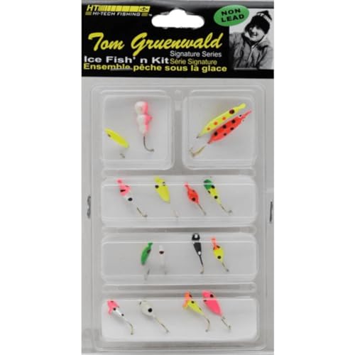 HT Enterprise PAJ-16 16 Piece Ice Lure Assortment Kit