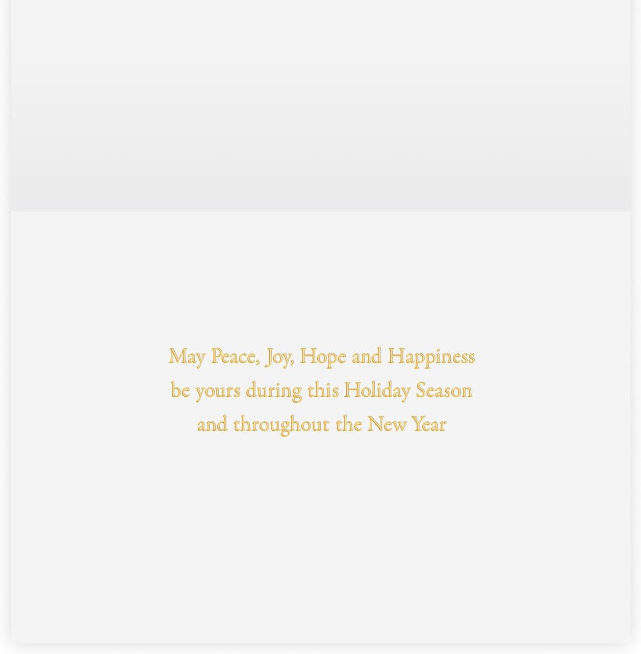 The Gallery Collection, 25 Count Card Pack, Christmas Cards with Foil Lined Envelopes (Modern Holiday Trees), For Business or Consumer