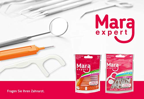 Zahnseide Sticks - MARA EXPERT | 6x48Stück | EXTRA REISSFEST | Zahneinigung enge Zahnzwischenräume | MINTGESCHMACK- FLUORID,- CHLORHEXIDINE | + Zahnstocher - Zungenschaber | Zahnarztempfehlung – Bild 7