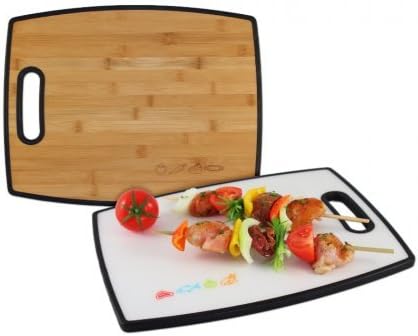 Cutting board/ chopping board Coninx Duce - Meat Board Wood and White - Chopping Boards 305 x 380 x 15 mm - Bread board