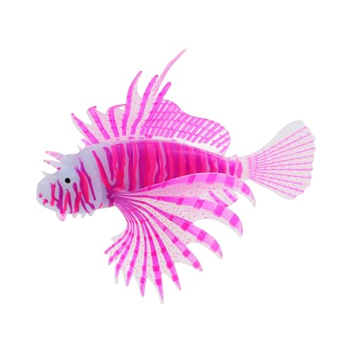 Toddmomy 夜光シリコン製リアル?子?装飾品 鮮やかな発光色 水槽用アクアリウムフィギュア 魚タンク多用途インテリア