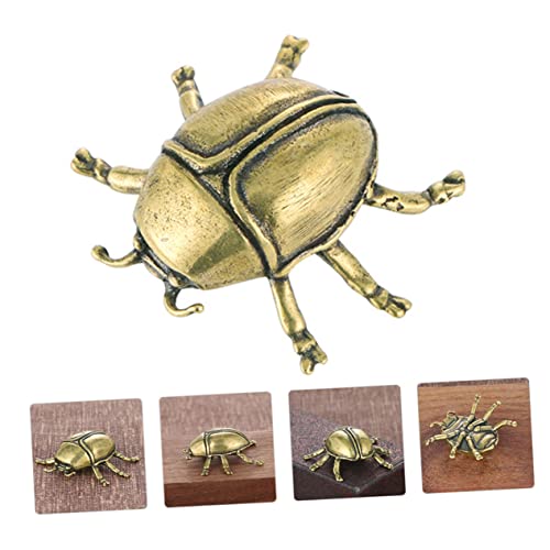 Besportble 12451LC00Q Home Decor Brass House For Ladybug Ornament Micro Landscape Animals Aniaml Statue Brass Beetle Sculpture Brass Craft Decor Brass Craft Figurine Vintage Decor thumb #9